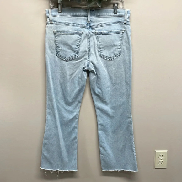 Current/Elliott The Kick Jean Solstice with Cut Hem Distressed 29 - Picture 4 of 14